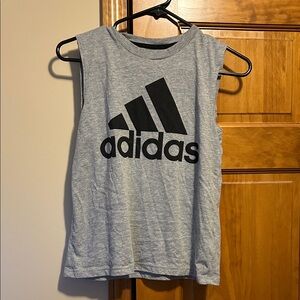 Adidas Kids Gray Tank Top Size Small (8)